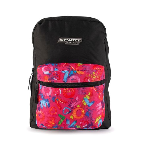 MOCHILA SPIRIT CLASSIC ROSA LETRAS CORA