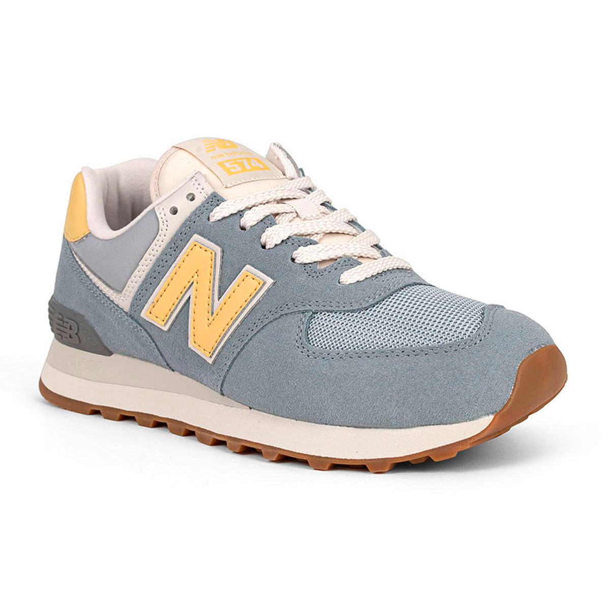 Zapatilla New Balance Mujer 574 Cuero Sintetico Urbanas #