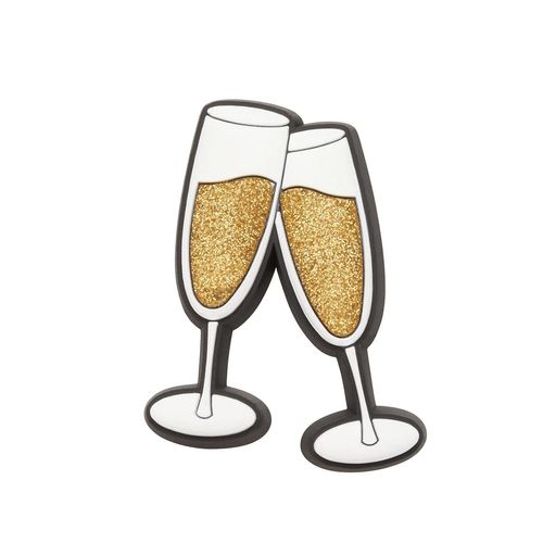 JIBBITZ CROCS CHAMPAGNE CHEERS