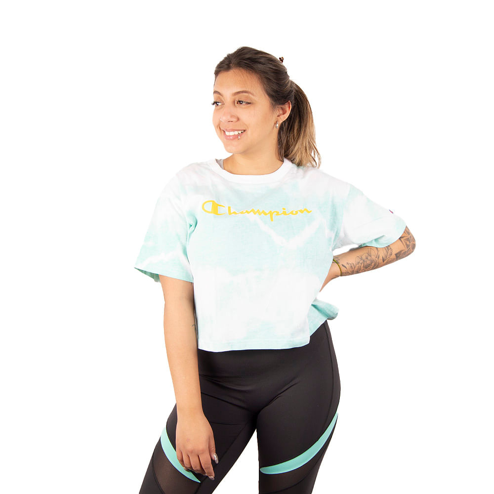 REMERA CHAMPION CROPPED TEE REVERSE MUJER